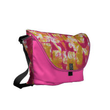 La bolsa de mensajero amarilla rosada bolsa messenger