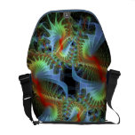 La bolsa de mensajero artística del extracto del f bolsas de mensajería