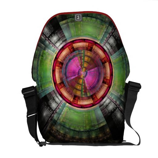 La bolsa de mensajero artística del fractal bolsa messenger