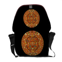 La bolsa de mensajero azteca del carrito de la pie bolsas messenger
