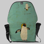 La bolsa de mensajero azul de la laguna del pingüi bolsas messenger