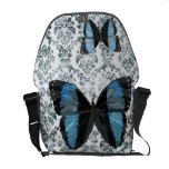 La bolsa de mensajero azul de la mariposa de Boho Bolsa Messenger