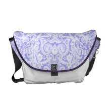 La bolsa de mensajero barroca azul violeta del car bolsas de mensajería