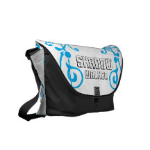 La bolsa de mensajero (ciánica) de la marfil de la bolsa de mensajeria 