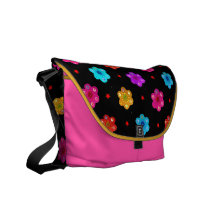 La bolsa de mensajero coloreada multi del carrito  bolsas messenger