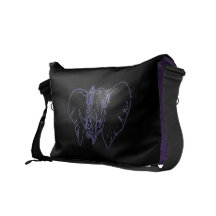 La bolsa de mensajero de la cara del elefante bolsas de mensajeria