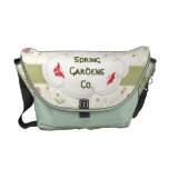 La bolsa de mensajero de la etiqueta de los jardin bolsas de mensajeria