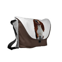 La bolsa de mensajero de la imagen de Basset Hound Bolsa De Mensajeria