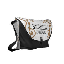 La bolsa de mensajero de la marfil de la fibrilla  bolsas de mensajería
