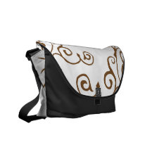 La bolsa de mensajero de la marfil del cirro (Brow Bolsa De Mensajería