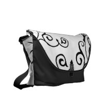 La bolsa de mensajero de la marfil del cirro (carb bolsa messenger