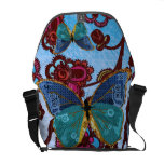 La bolsa de mensajero de la mariposa de Boho Bolsa De Mensajería
