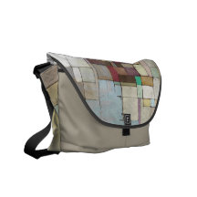 La bolsa de mensajero de la pintura del extracto d bolsa messenger