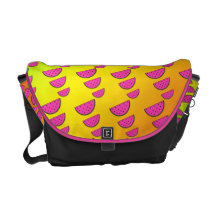 La bolsa de mensajero de la sandía bolsa messenger