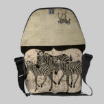 La bolsa de mensajero de las cebras del vintage bolsas messenger