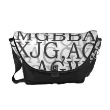 La bolsa de mensajero de las letras bolsa messenger