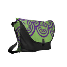 La bolsa de mensajero de los anillos (púrpuras/ver bolsas de mensajería