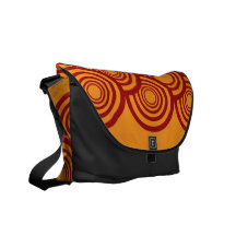La bolsa de mensajero de los anillos (rojos/naranj bolsas de mensajería