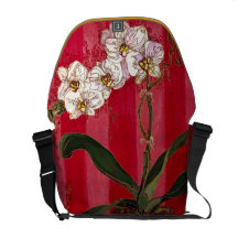 La bolsa de mensajero "de Phalie rojo del damasco" Bolsas De Mensajería