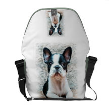 La bolsa de mensajero de Richshaw del dogo francés Bolsa De Mensajeria