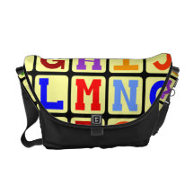 La bolsa de mensajero del alfabeto bolsas de mensajería