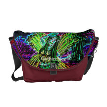 La bolsa de mensajero del carrito de Gothicchicz Bolsas De Mensajeria