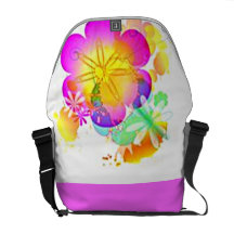 La bolsa de mensajero del carrito de la plena flor bolsa de mensajería