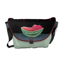 La bolsa de mensajero del carrito de la sandía bolsas de mensajería