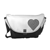 La bolsa de mensajero del carrito del corazón de l bolsas de mensajería