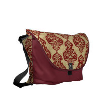 La bolsa de mensajero del carrito del damasco del  bolsas messenger