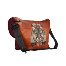 La bolsa de mensajero del escudo del puma bolsas de mensajeria