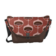 La bolsa de mensajero del estampado de flores de N Bolsas Messenger
