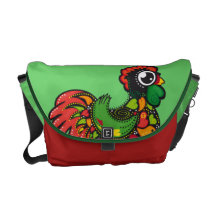 La bolsa de mensajero del gallo de Barcelos del po Bolsas De Mensajería