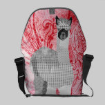La bolsa de mensajero del rojo de la alpaca bolsas messenger