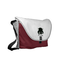 La bolsa de mensajero enojada del gatito bolsa de mensajeria 