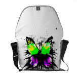 La bolsa de mensajero enrrollada de la mariposa bolsa de mensajería
