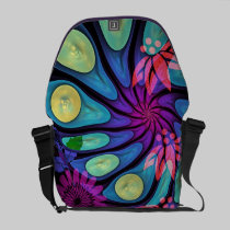La bolsa de mensajero floral artística bolsas messenger