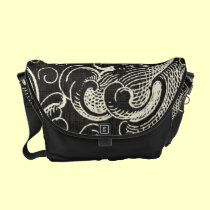 La bolsa de mensajero floral del vintage magnífico bolsas messenger