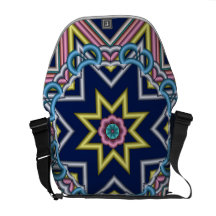 La bolsa de mensajero geométrica/abstracta artísti bolsas messenger