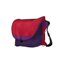 La bolsa de mensajero geométrica roja y púrpura de bolsas de mensajeria