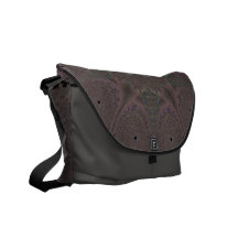 La bolsa de mensajero gris del carrito del fractal bolsas de mensajeria