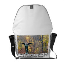 La bolsa de mensajero hermosa del ángel con 91:11  bolsa de mensajería