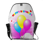 La bolsa de mensajero linda del feliz cumpleaños d bolsa de mensajeria 