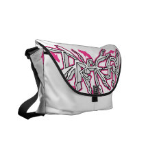 La bolsa de mensajero (magenta) de la marfil de Dr Bolsas De Mensajeria