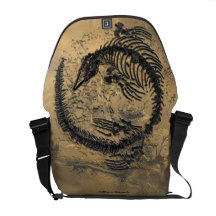 La bolsa de mensajero media del carrito del dinosa bolsas de mensajeria