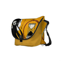 La bolsa de mensajero personalizada del vidrio de  bolsa de mensajería