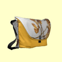 La bolsa de mensajero presionada de la flor bolsas messenger