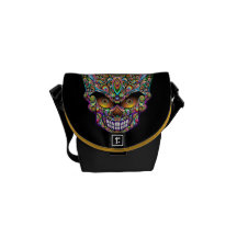 La bolsa de mensajero psicodélica del diseño del a bolsa de mensajería