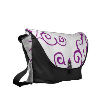 La bolsa de mensajero (púrpura) de la marfil del c bolsa messenger