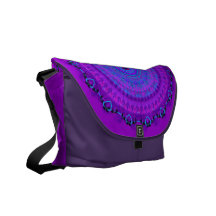 La bolsa de mensajero púrpura del caleidoscopio de bolsas messenger
